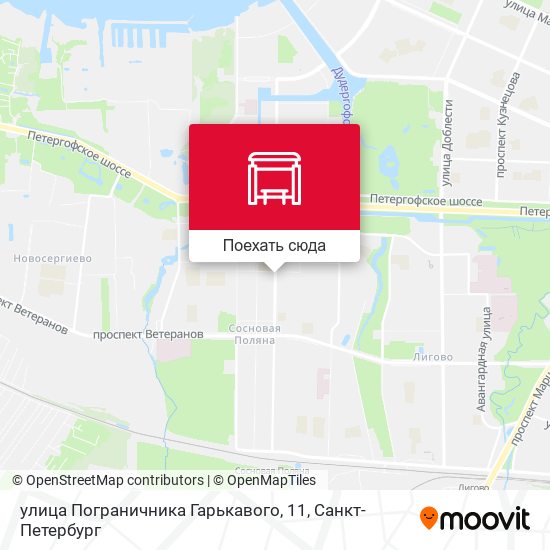 Карта улица Пограничника Гарькавого, 11