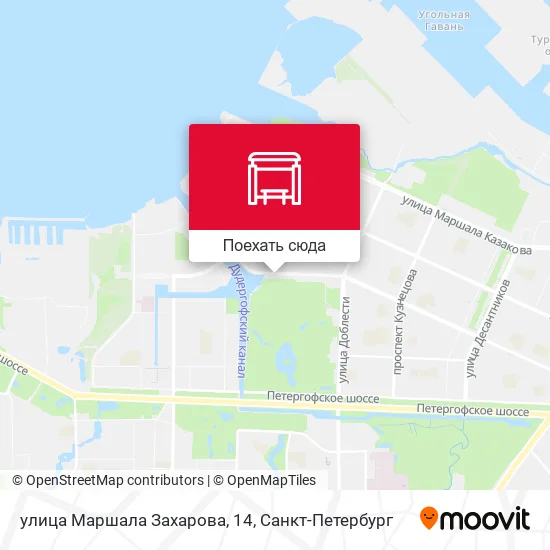 Карта улица Маршала Захарова, 14