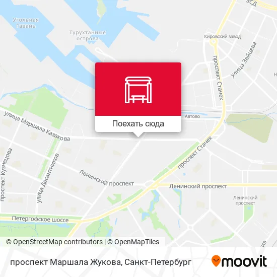 Карта проспект Маршала Жукова