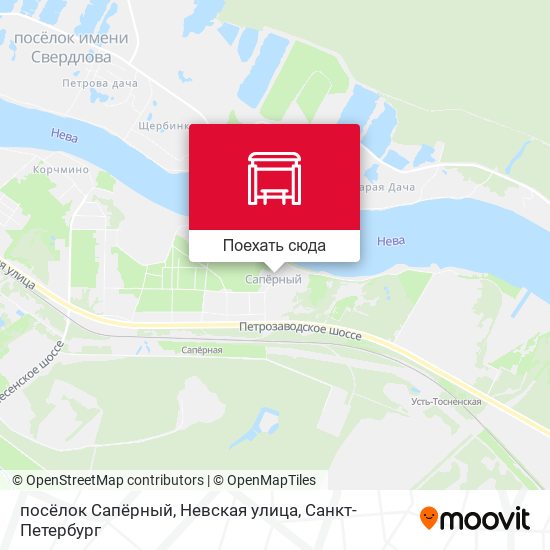 Карта посёлок Сапёрный, Невская улица