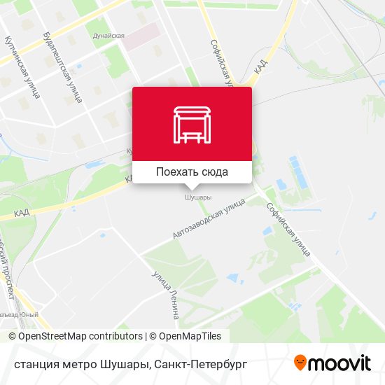 Карта станция метро Шушары