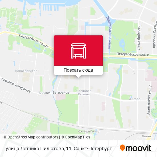 Карта улица Лётчика Пилютова, 11