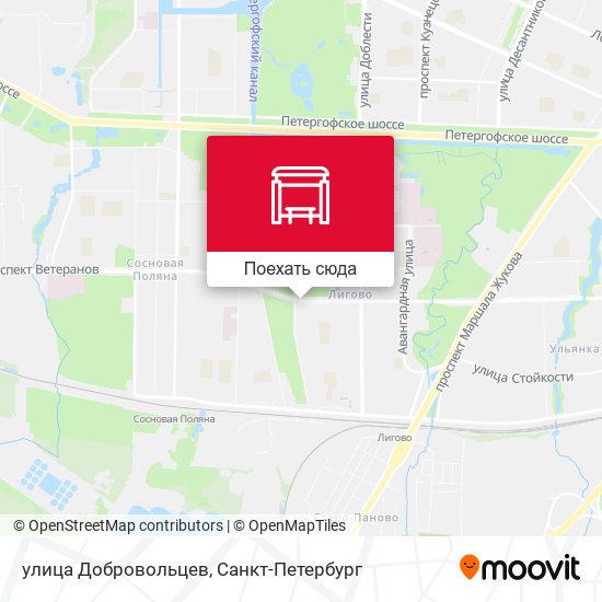 Карта улица Добровольцев
