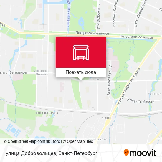 Карта улица Добровольцев
