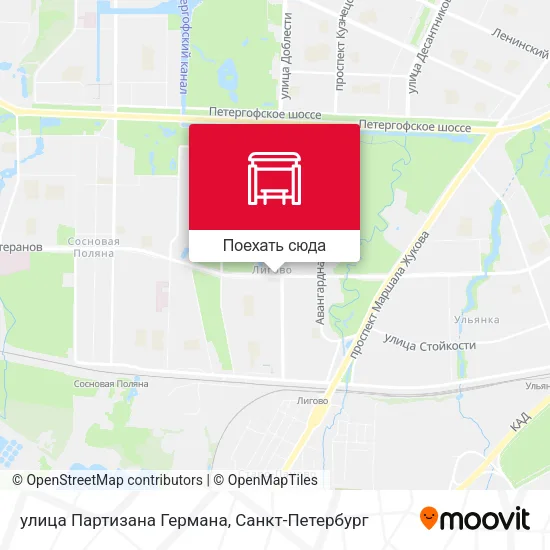 Карта улица Партизана Германа