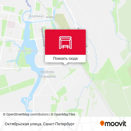 Карта Октябрьская улица
