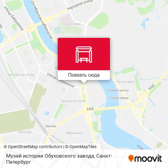 Карта Музей истории Обуховского завода