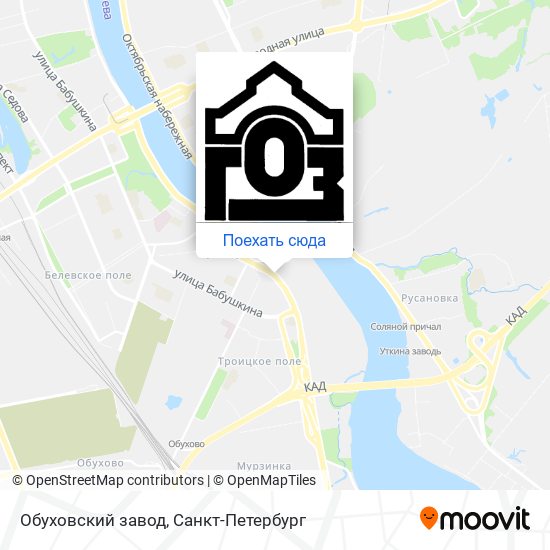 Карта Обуховский завод