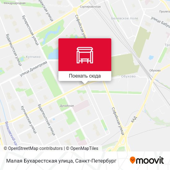 Карта Малая Бухарестская улица