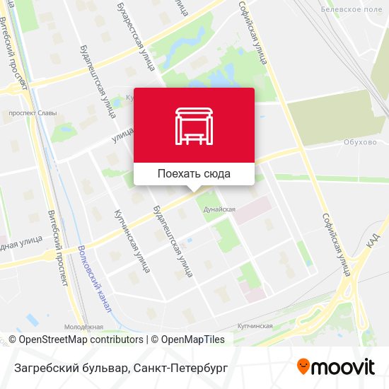 Карта Загребский бульвар