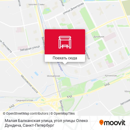 Карта Малая Балканская улица, угол улицы Олеко Дундича