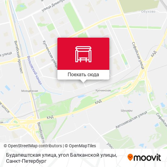 Карта Будапештская улица, угол Балканской улицы