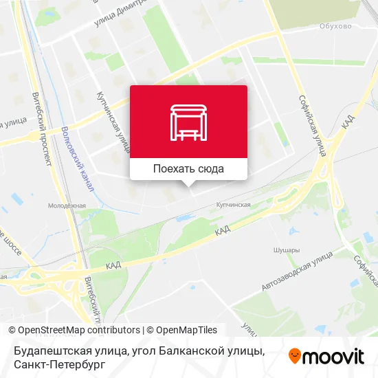 Карта Будапештская улица, угол Балканской улицы
