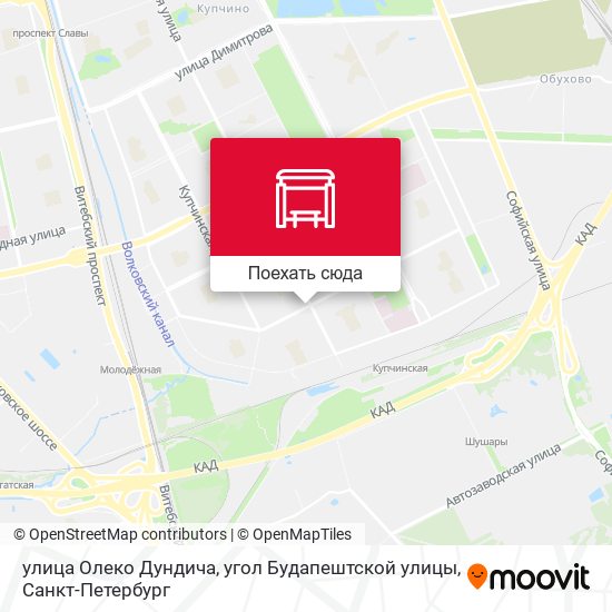 Карта улица Олеко Дундича, угол Будапештской улицы