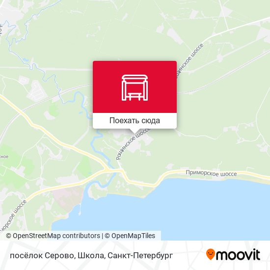 Карта посёлок Серово, Школа
