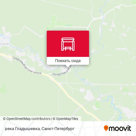 Карта река Гладышевка