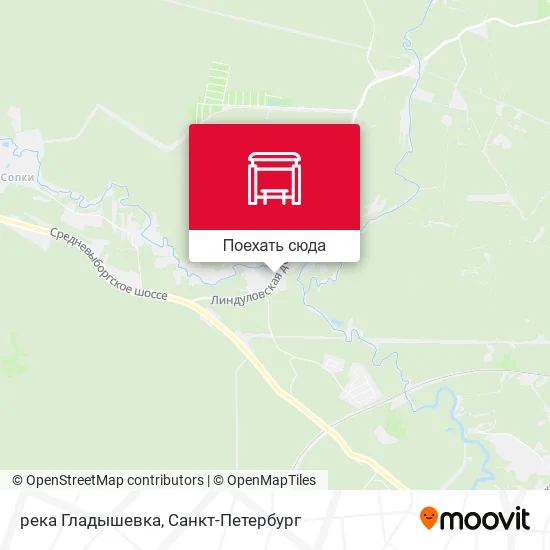 Карта река Гладышевка