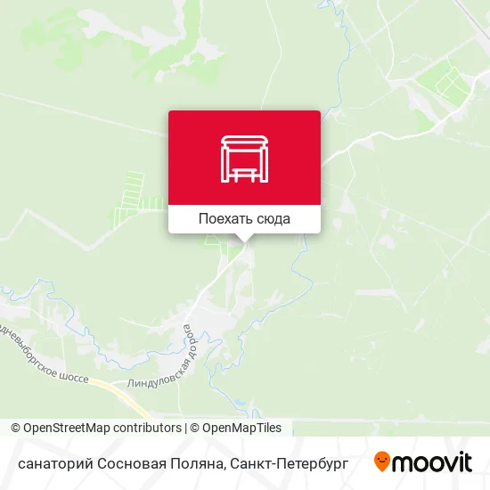 Карта санаторий Сосновая Поляна