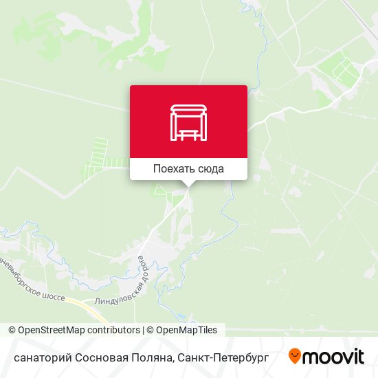 Карта санаторий Сосновая Поляна