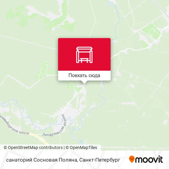Карта санаторий Сосновая Поляна