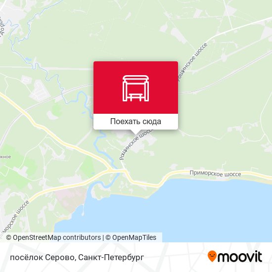 Карта посёлок Серово