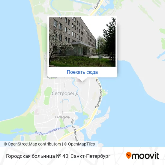 Карта Городская больница № 40