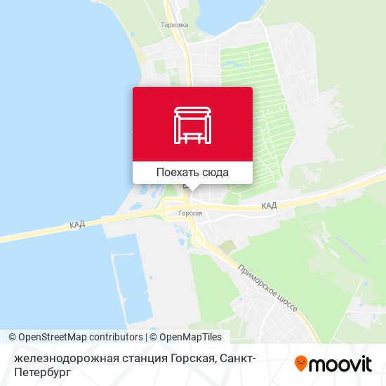 Карта железнодорожная станция Горская