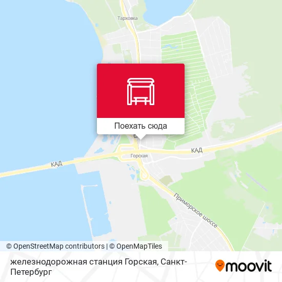 Карта железнодорожная станция Горская