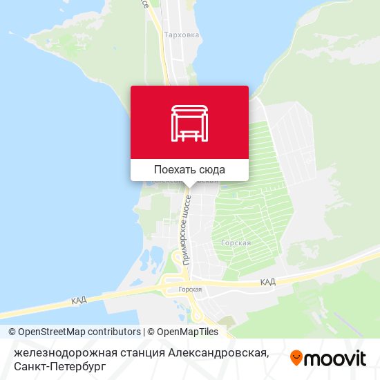 Карта железнодорожная станция Александровская