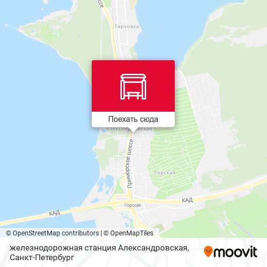 Карта железнодорожная станция Александровская