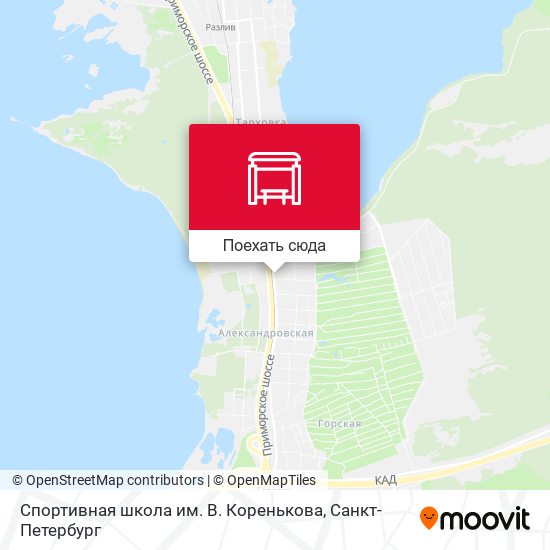 Карта Спортивная школа им. В. Коренькова