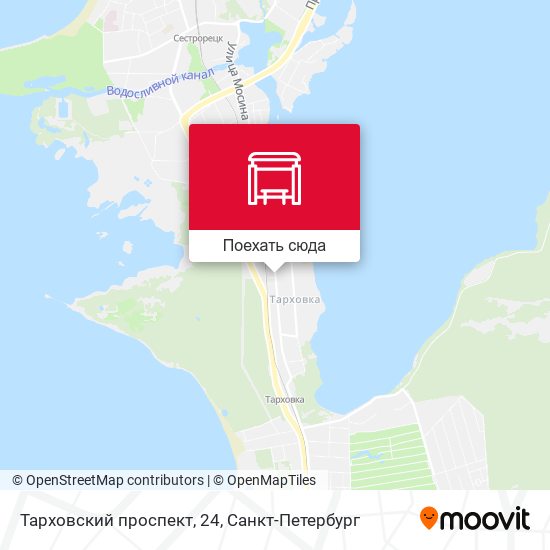 Карта Тарховский проспект, 24