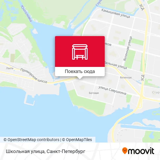 Карта Школьная улица