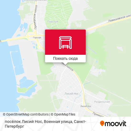 Карта посёлок Лисий Нос, Военная улица