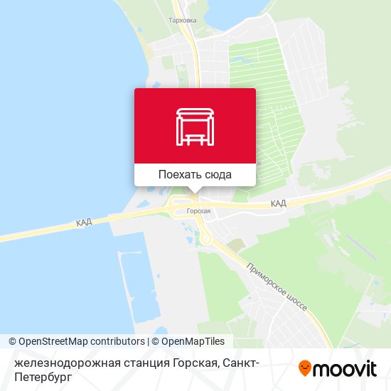 Карта железнодорожная станция Горская