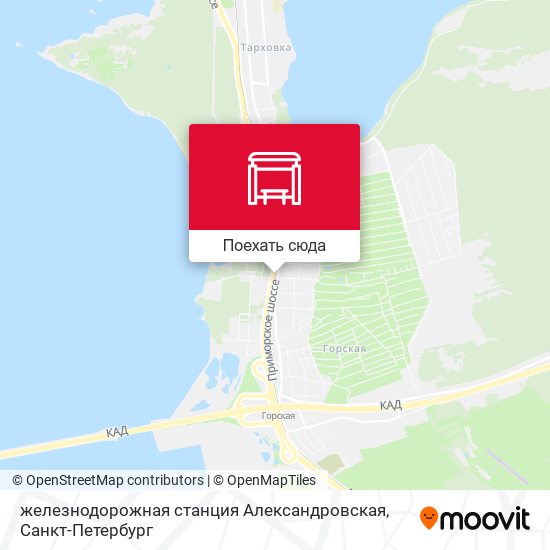 Карта железнодорожная станция Александровская