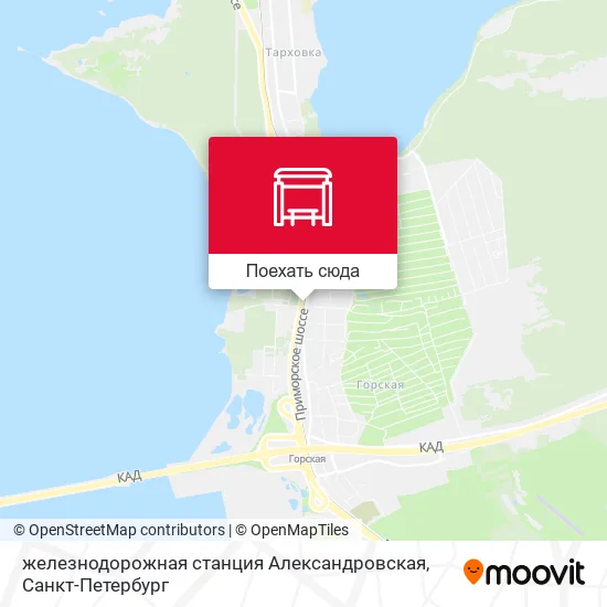 Карта железнодорожная станция Александровская