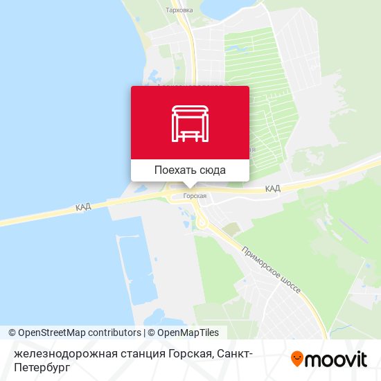 Карта железнодорожная станция Горская