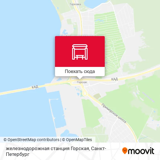 Карта железнодорожная станция Горская