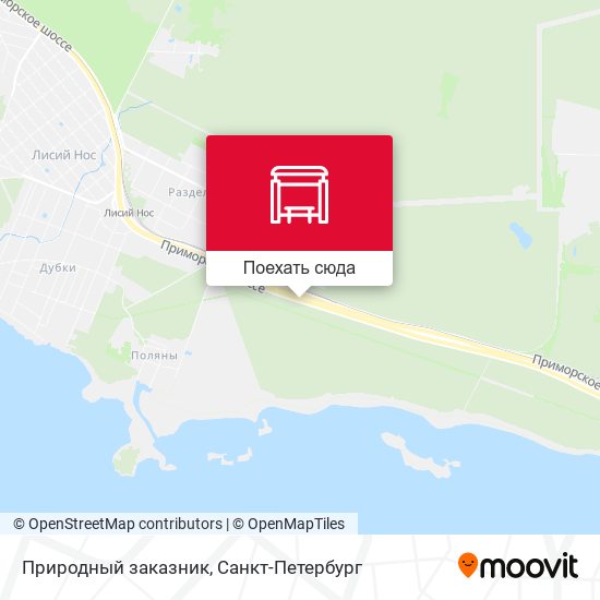 Карта Природный заказник