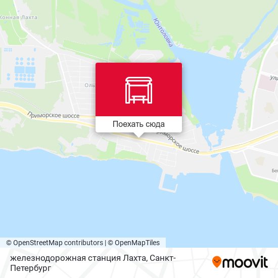 Карта железнодорожная станция Лахта