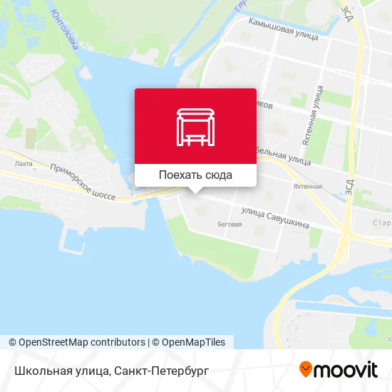 Карта Школьная улица