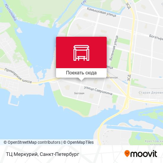 Карта ТЦ Меркурий