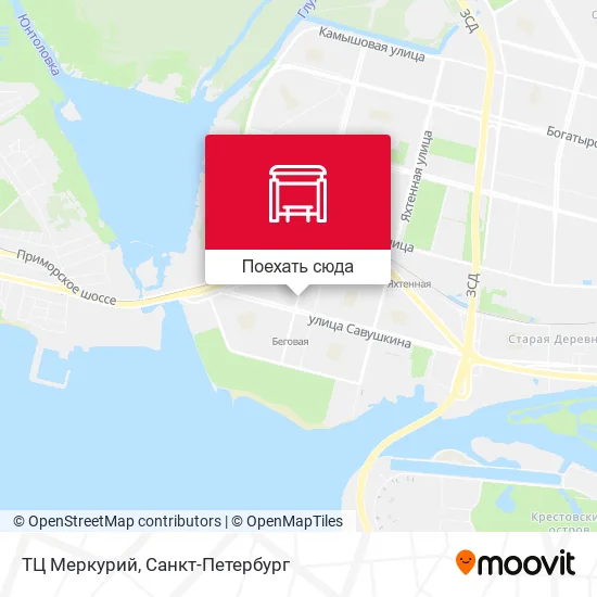 Карта ТЦ Меркурий