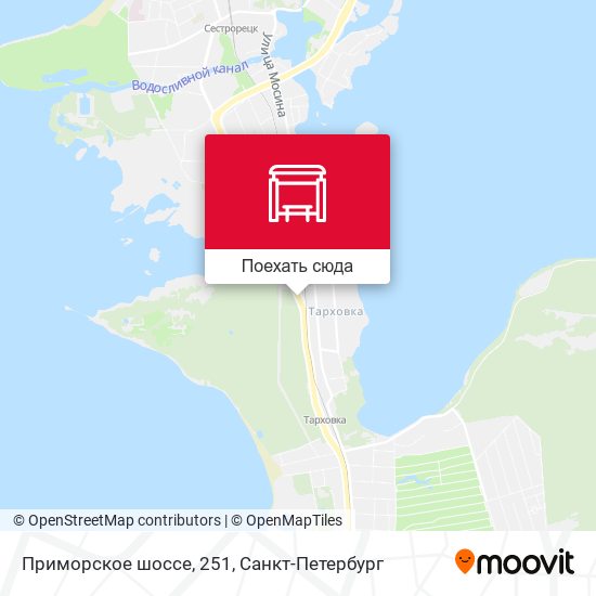 Карта Приморское шоссе, 251