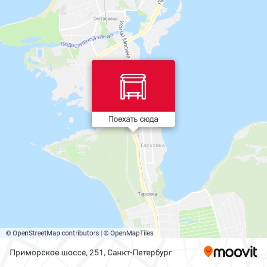 Карта Приморское шоссе, 251