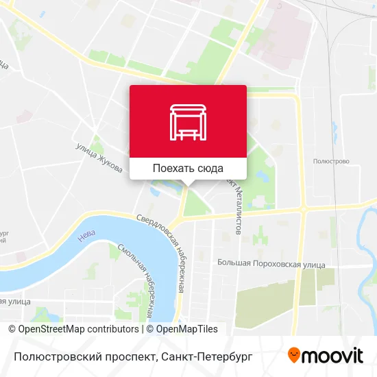 Карта Полюстровский проспект