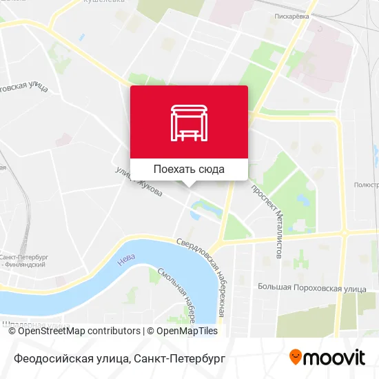 Карта Феодосийская улица
