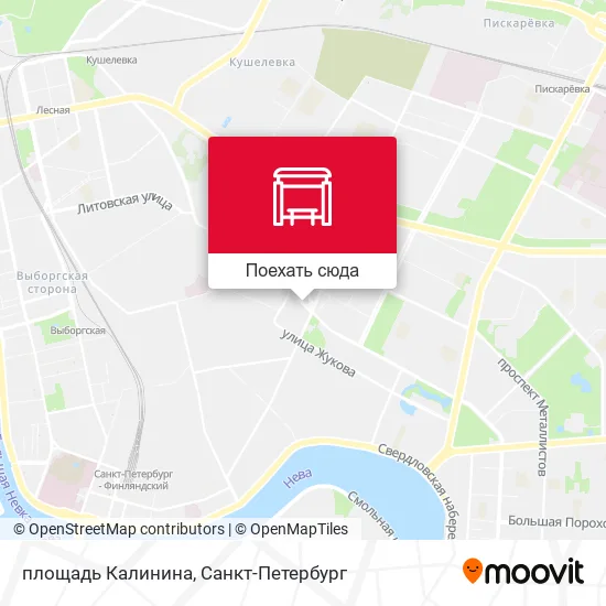 Карта площадь Калинина