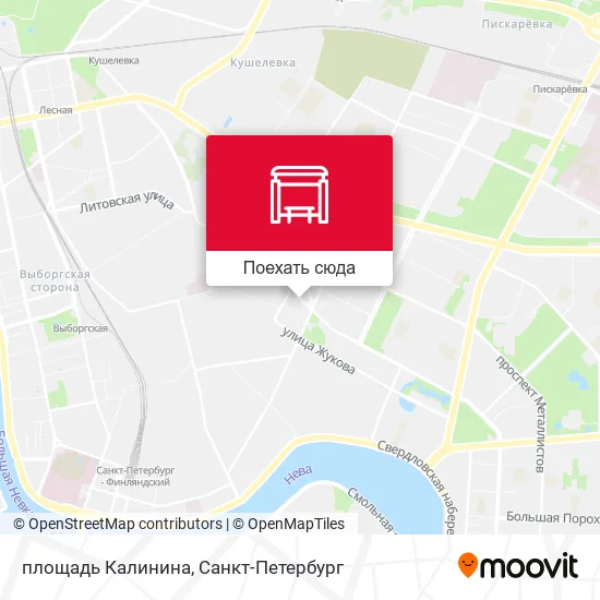 Карта площадь Калинина